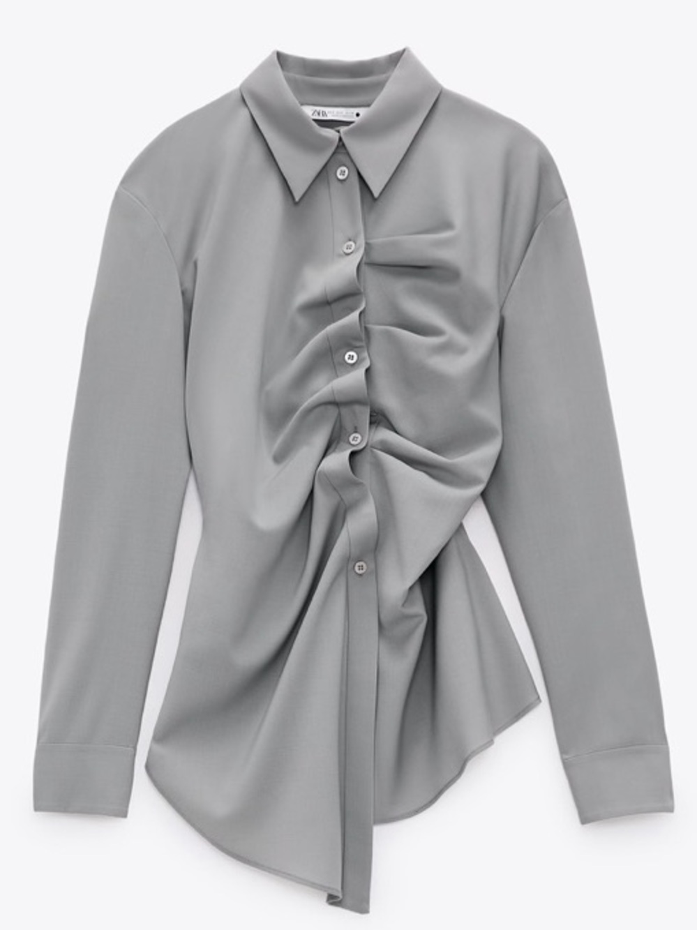Zara Limited Edition Ruched Shirt